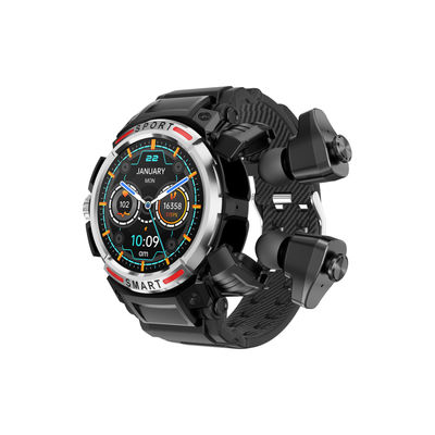 Un buen precio. 1.43 pulgadas de pantalla Smart Watch TWS auricular forma redonda con varios idiomas en línea