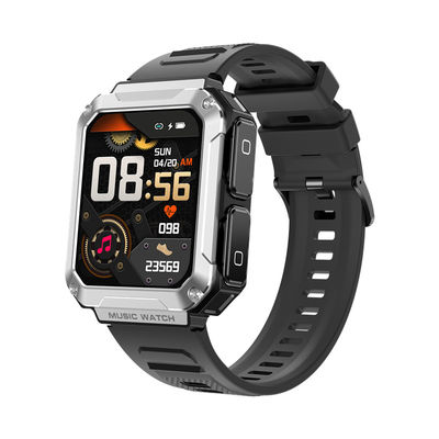 Bom preço. T93 Prateado Smart Watch Headset TWS 4GB Memória Wireless Bluetooth Call 1,96 polegadas Sport Music on-line