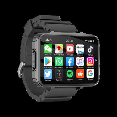 Bom preço. Smartwatch Amoled Grande de 2,4 polegadas com Câmera Dupla GPS WIFI Slot para Cartão SIM Jogar Jogo on-line