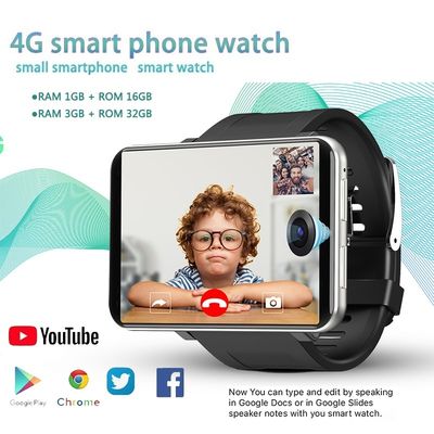 Καλή τιμή. DM100 4G 2.86 ίντσες Εικονική οθόνη Smart Watch Android 7.1 λειτουργικό σύστημα Τηλέφωνο 3+32GB 5MP Κάμερα 480*640 Ips 2700mah σε απευθείας σύνδεση