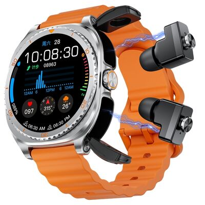 Καλή τιμή. δύο σε ένα smartwatch (με ακουστικά) NFC 400mAh TWS ασύρματος καρδιακού παλμού οξυγόνο αίματος σε απευθείας σύνδεση