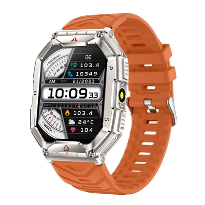 Goede prijs. Aanpasbaar UI Vierkante vorm Smart Watch Liquid Silicone Strap Sport Smart Watch online