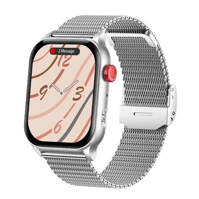 Bom preço. Assistente de voz de IA Smart Watch de forma quadrada Smart Watch de monitoramento de saúde on-line