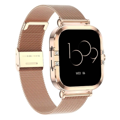 Giá tốt. Android 4.4 Square Shape Smart Watch NFC Rectangle Shape Smartwatch Đào tạo hô hấp trực tuyến