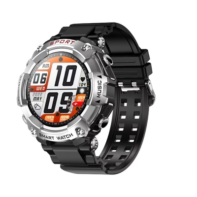 Un bon prix. Rainbuvvy T96 argenté 2 en 1 musique de sport montre intelligente appel Bluetooth pas-mètre en ligne