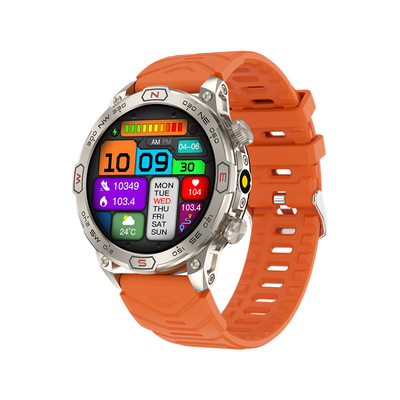 Un bon prix. 1.43Amoled Grand écran BT Appel lampe de poche Compasse 450mAh Outdoor Sport Fitness Tracker Smartwacth en ligne