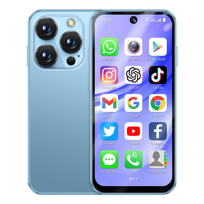 Un buen precio. 4G 3.88' MT6762 Dual SIM 5MP cámara WIFI FM Bluetooth Tipo-C huella digital Android Mini Smartphone en línea