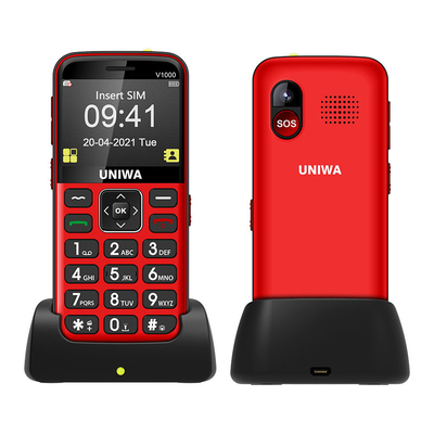 قیمت خوب UNIWA V1000 تلفن های همراه سالمندان 4G تلفن همراه سالمندان راحت آنلاین