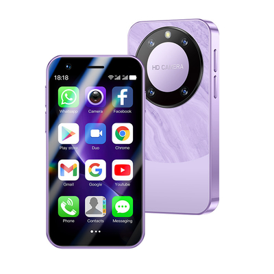 قیمت خوب F8 Pro Max کوچک 3G تلفن های همراه 3.0'' 1+16GB اندروید 8.1 تشخیص چهره 2000mAh دو سیم کارت آنلاین