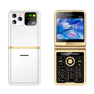 Καλή τιμή. Τέσσερα SIM Dial Bluetooth LED φακό Super Thin Feature Phone P20 Δυνατό αναδίπλωσης 2,4' HD οθόνη σε απευθείας σύνδεση