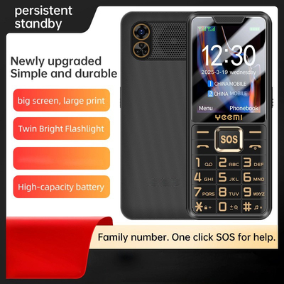 قیمت خوب قفل رو باز کن تلفن همراه سالمندان GSM 2G کارت دوگانه SOS فلاش 2500mAh باتری 2.4 اینچ آنلاین