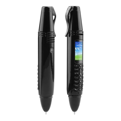 Bom preço. Ak007 Tipo de caneta Mini Telefone Móvel 0,96 polegada tela GSM Bluetooth-compatível câmera discador com gravador de voz on-line