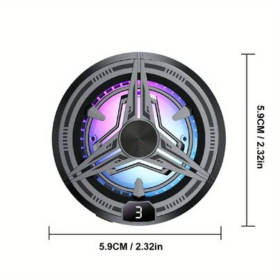 Good price Black Mobile Phone Cooler For Gaming , Micro-USB Connector Phone Cooling Fan online