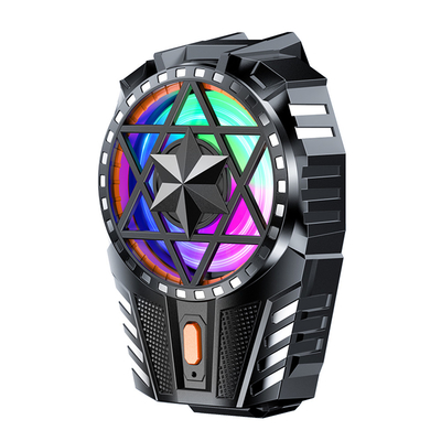 Ein guter Preis. X112 Telefonkühlventilator 300mah Wiederaufladbar mit RGB-Licht drei einstellbare Geschwindigkeiten Online