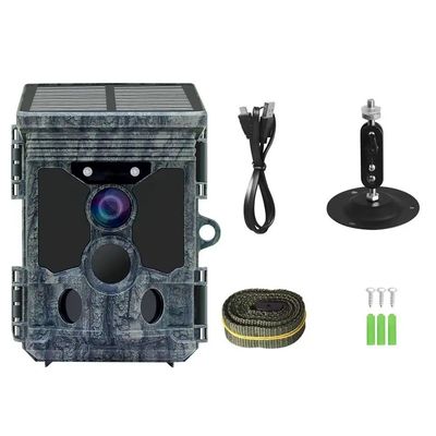 Giá tốt. Camera theo dõi trò chơi hoang dã tầm nhìn ban đêm WIFI 112MP 4K Camera bẫy năng lượng mặt trời để săn bắn trực tuyến