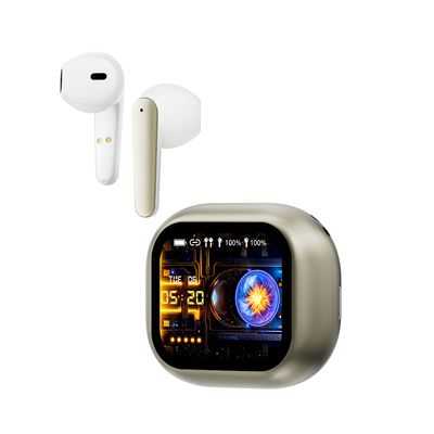 Bom preço. Fones de ouvido sem fio com tela colorida e redução de ruído, informações em tempo real on-line
