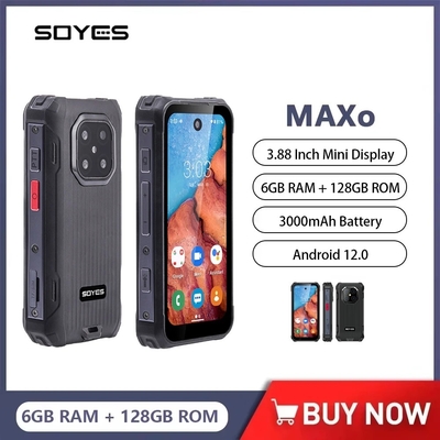 Good price MAXo Rugged Mini Smartphone 6+128GB 3.88'' Octa Core Android 12 Dual Cards 4G 3000mAh Flashlight online