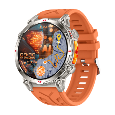 Harga yang bagus GPS AMOLED 650Mah 3ATM Waterproof Pelacakan kebugaran BT Hubungi Smartwatch Olahraga Profesional on line