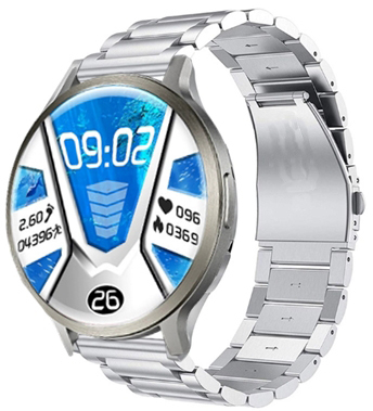 Un buen precio. Reloj inteligente de 1.73 pulgadas con pantalla AMOLED HD 466*466, llamadas Bluetooth, 400mAh, fitness y esfera de reloj personalizada en línea