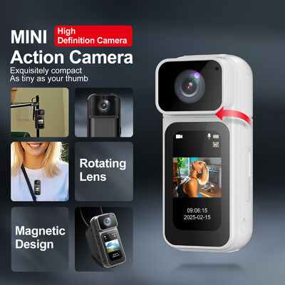 Giá tốt. Camera mini HD 2.7K 1080P WiFi Ghi hình Video từ tính Loại C Có thể sạc lại Camera hành động ngón tay cái trực tuyến