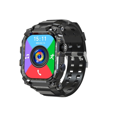 Q888 Android 8.1 Smartwatch Heren GPS 3+32GB HD Draaibare Camera 4G SIM-kaart WIFI Draadloos