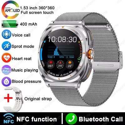 TWS Smart Watch Durable Alloy PC Material IP67 Waterproof Full Touch Screen GT98