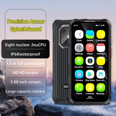 IPS Android12 6+128GB 3000mAh MAXO Rugged Smartphone IP68 Mini Waterproof 3.88 ''