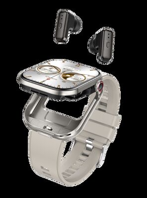 Harga yang bagus T99 TWS Smart Watch Wireless Earbuds BT5.0 Bluetooth Panggilan IP67 Waterproof 300mAh on line