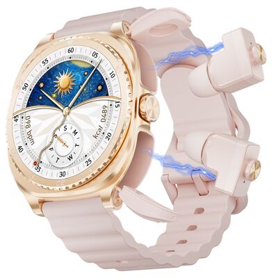 Good price 2-in-1 Smart Watch with TWS Earbuds 300-450mAh Battery Silica Gel Band and CE Certified online