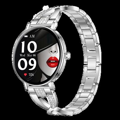 Un bon prix. Une montre intelligente avec Bluetooth Full Touch et un capteur de fréquence cardiaque pour le suivi du bien-être en ligne